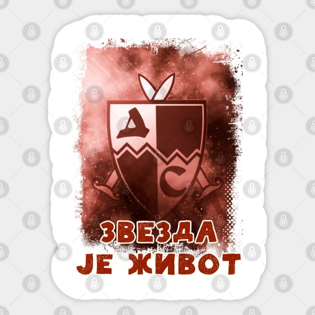 Delije Sever Crvena Zvezda Beograd * Red Star Belgrade Serbia ULTRAS 1989 Sticker by Naumovski